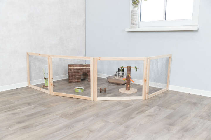 TRIXIE Freilaufgehege für Innen, Zwergkaninchen